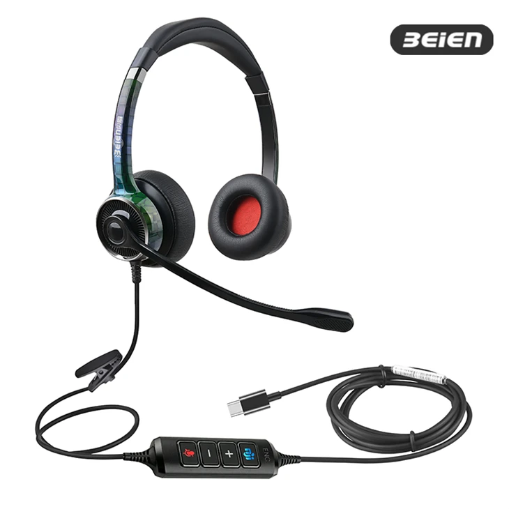 Office Headset With Noise Cancelling Mic For Work high quality
